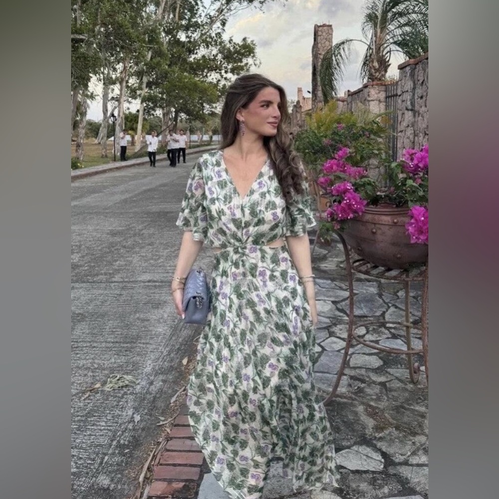 MAJE Spring/Summer Rochelle Maxi Dress: Floaty Floral Print